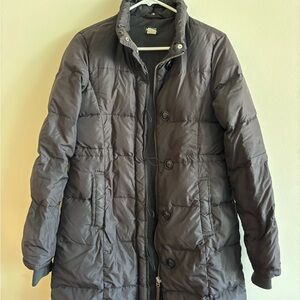 J. Crew Women's Black Puffer Coat